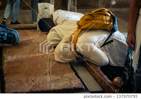 Global Christian denominations gathered in the Holy Sepulchre. 137970795