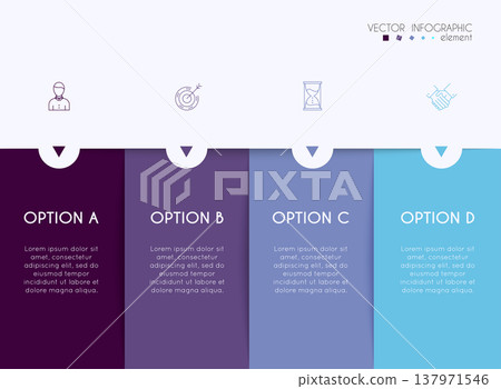 Vector info graphics for your business presentations. Can be used for website layout, numbered banners, diagram, horizontal cutout lines, web design. Vector info graphics for your business presentations. Can be used for website layout, numbered banners, diagram, horizontal cutout lines, web design. 137971546