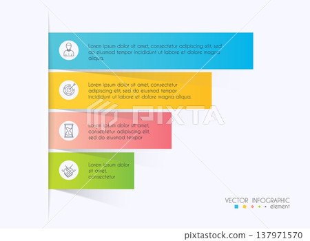 Vector info graphics for your business presentations. Can be used for website layout, numbered banners, diagram, horizontal cutout lines, web design. Vector info graphics for your business presentations. Can be used for website layout, numbered banners, diagram, horizontal cutout lines, web design. 137971570