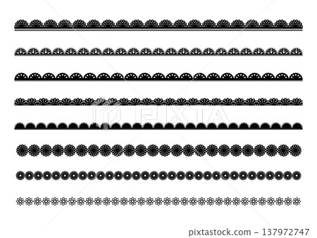 Cute lace border/line material, black. Cute lace border/line material, black. 137972747
