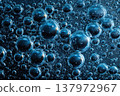 blue background with bubbles 137972967