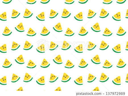 Crayon-style watermelon pattern Crayon-style watermelon pattern 137972989