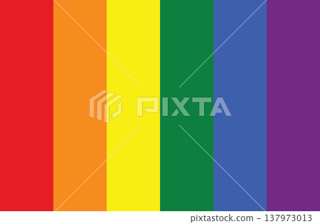 Heart on LGBT flag, rainbow color love symbol, pride month in June, vector illustration. Heart on LGBT flag, rainbow color love symbol, pride month in June, vector illustration. 137973013