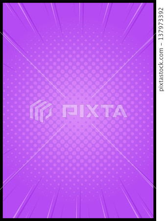 Purple halftone sunburst background with converging lines Purple halftone sunburst background with converging lines 137973392