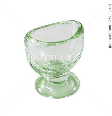 medical glass for eye wash isolated on white background with clipping path medical glass for eye wash isolated on white background with clipping path 137974321