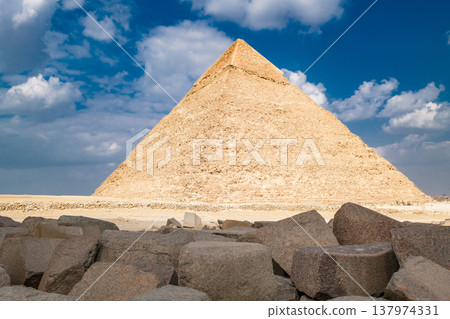 Pyramid at Giza in Egypt 137974331