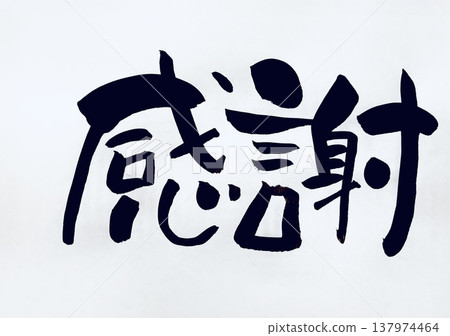 謝謝你的手寫書法 137974464