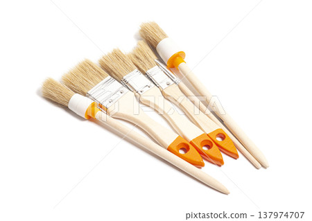set of brushes for repair and construction 137974707