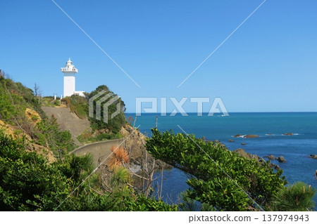Anorisaki Lighthouse in Spring, Mie Prefecture 137974943