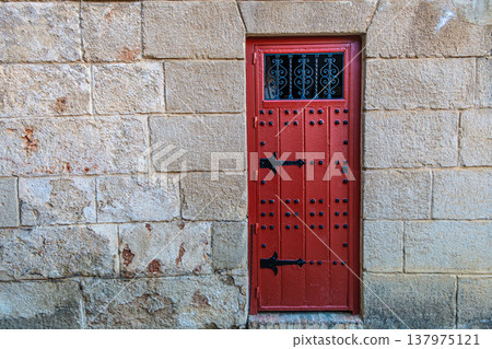 Andalusian Wooden Door Andalusian Wooden Door 137975121