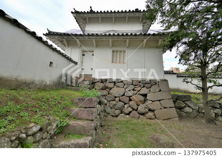 大分縣:船井城-砲塔和石牆 大分縣:船井城-砲塔和石牆 137975405
