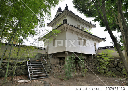 大分縣:船井城-砲塔和石牆 大分縣:船井城-砲塔和石牆 137975410