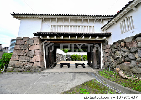 大分縣:船井城-砲塔和石牆 大分縣:船井城-砲塔和石牆 137975437
