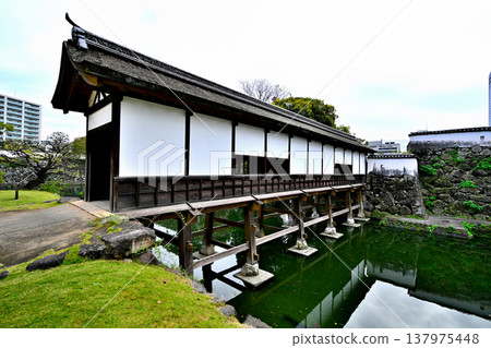 大分縣:船井城-砲塔和石牆 大分縣:船井城-砲塔和石牆 137975448