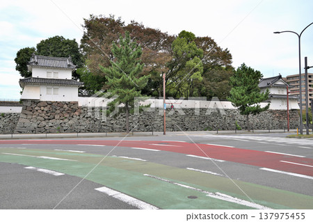 大分縣:船井城-砲塔和石牆 大分縣:船井城-砲塔和石牆 137975455