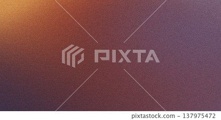 Abstract background with grain texture and warm orange to purple color gradient 137975472