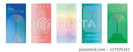 Abstract Neon Gradient Background with Colorful Light Stripes. Backdrop for branding, web, covers, ad banners, presentations, posters, modern digital graphics, creative design. Vector image Abstract Neon Gradient Background with Colorful Light Stripes. Backdrop for branding, web, covers, ad banners, presentations, posters, modern digital graphics, creative design. Vector image 137976161