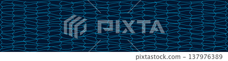 Abstract distorted grid pattern with wavy lines 137976389