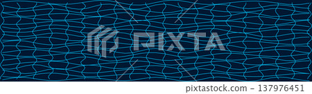 Distorted grid pattern on dark background for creative design 137976451
