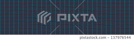 Abstract wavy grid pattern with vibrant blue lines Abstract wavy grid pattern with vibrant blue lines 137976544
