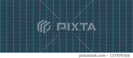 Wavy blue grid pattern on dark background for modern design Wavy blue grid pattern on dark background for modern design 137976566