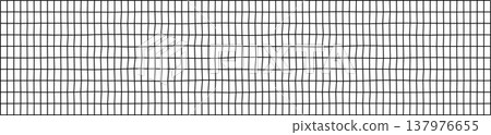 Abstract black and white grid with wavy lines pattern Abstract black and white grid with wavy lines pattern 137976655