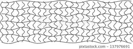 Abstract wavy distorted grid pattern for design and background Abstract wavy distorted grid pattern for design and background 137976691