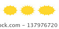Bright yellow sunburst patterns 137976720