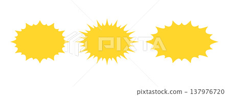 Bright yellow sunburst patterns Bright yellow sunburst patterns 137976720