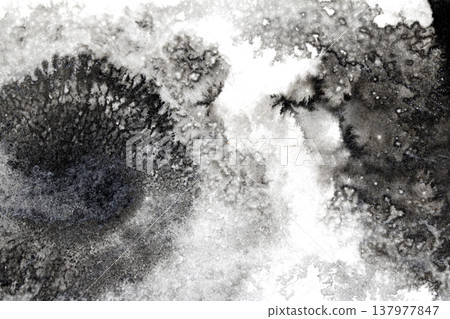 Black and white ink pencil background with abstract swirls and splatters creative monochrome Black and white ink pencil background with abstract swirls and splatters creative monochrome 137977847