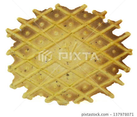 Handmade itlaian biscuit flavoured with spices on white background. 137978071