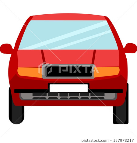 Car front view vector icon Car front view vector icon 137978217