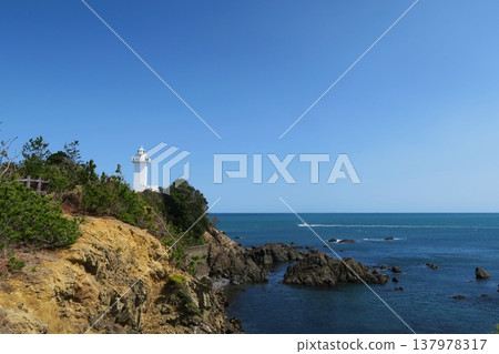 Anorisaki Lighthouse in Spring, Mie Prefecture Anorisaki Lighthouse in Spring, Mie Prefecture 137978317