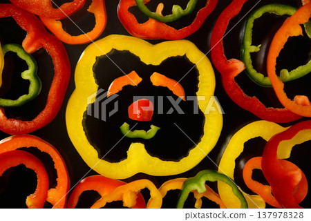 Paprika, Bell pepper, Colored bell pepper, Character 137978328
