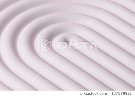 A beige background with a white podium for copy space items or cosmetics. A beige background A beige background with a white podium for copy space items or cosmetics. A beige background 137979581