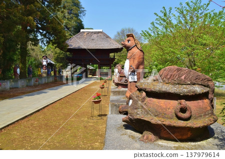 Morinji Temple on a clear day in Gunma Morinji Temple on a clear day in Gunma 137979614
