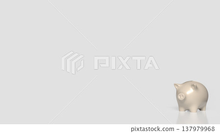 Piggy Bank Savings Concept On Clean Background 3d render. Piggy Bank Savings Concept On Clean Background 3d render. 137979968
