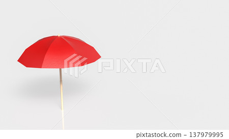 Red Umbrella Protection And Insurance Safety Concept 3d render. Red Umbrella Protection And Insurance Safety Concept 3d render. 137979995