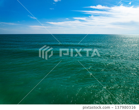 Bird eye view photo of waves and water surface texture sea sky background Beautiful nature Amazing view sea ocean background Bird eye view photo of waves and water surface texture sea sky background Beautiful nature Amazing view sea ocean background 137980316