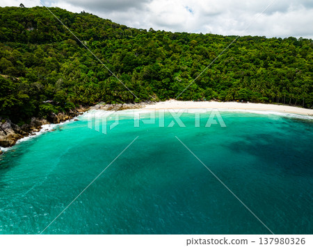 Bird eye view photo of waves and water surface texture sea sky background Beautiful nature Amazing view sea ocean background Bird eye view photo of waves and water surface texture sea sky background Beautiful nature Amazing view sea ocean background 137980326