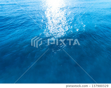 Top view sea surface waves texture background 137980329