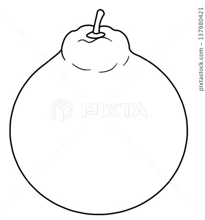 Various Fruit Line Drawings Various Fruit Line Drawings 137980421