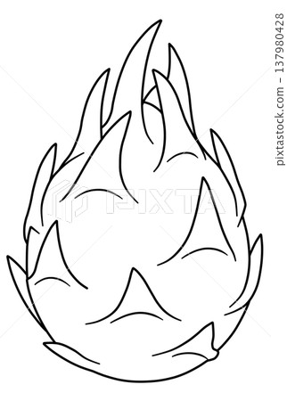 Various Fruit Line Drawings Various Fruit Line Drawings 137980428