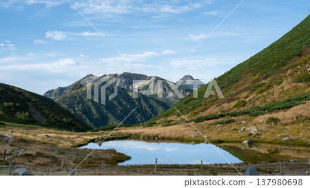 【北阿爾卑斯山】從雙六小屋營地看到的景色 137980698
