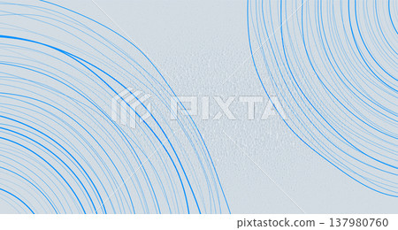 Bright blue circular lines on grunge paper background Bright blue circular lines on grunge paper background 137980760