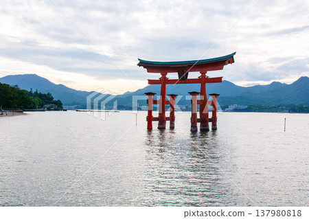 Torii at Toriijima Shrine Torii at Toriijima Shrine 137980818