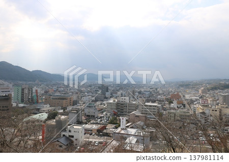 View from Tsuyama Castle in Okayama View from Tsuyama Castle in Okayama 137981114
