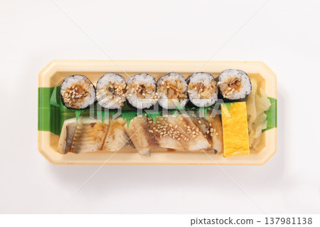 Conger eel sushi (rolled sushi, nigiri) Conger eel sushi (rolled sushi, nigiri) 137981138