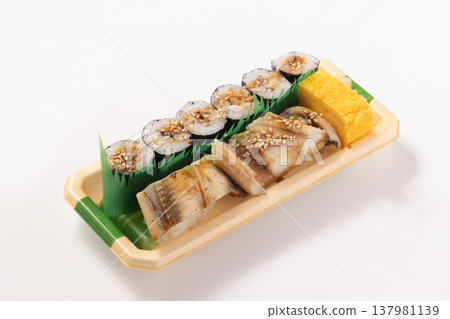 Conger eel sushi (rolled sushi, nigiri) Conger eel sushi (rolled sushi, nigiri) 137981139