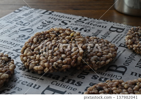 ancient rice crackers ancient rice crackers 137982041